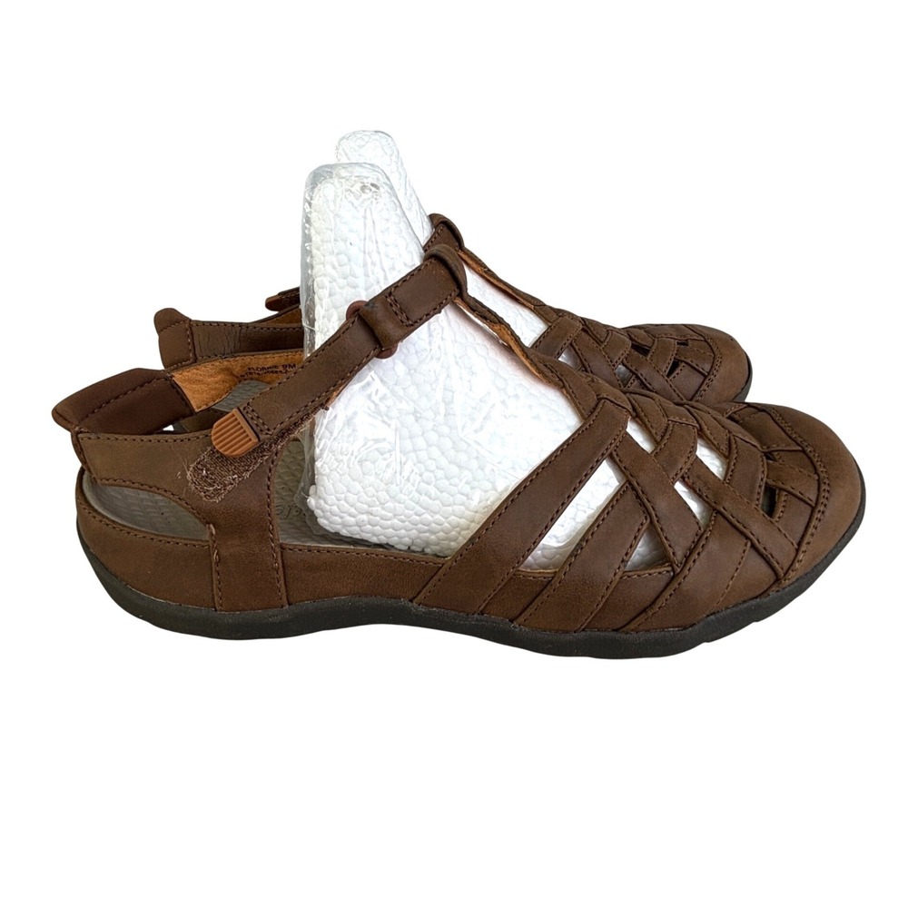 Baretraps Florrie Brown Fisherman Caged Strappy Sandals Womens 9M